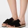 Discount 🎉 Anna Field COMFORT LEATHER - Slippers - Black ❤️