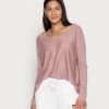 Best Pirce 👏 Anna Field RELAXED V-NECK - Jumper - Mauve ❤️