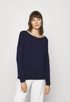 Best deal ⌛ Anna Field RELAXED BOAT NECK - Jumper - Dark Blue 🥰