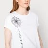 New 😀 Anna Field Print T-shirt - White ✔️ -My Luxe Wardrobe Sales Store ad0902d2de3d422cacd76373af687b2c