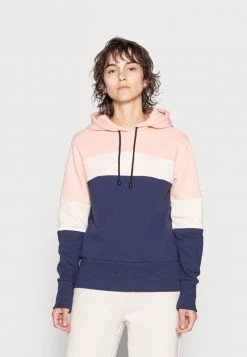Cheap ❤️ Anna Field HOODED SWEATSHIRT - Hoodie - Dark Blue-red-pink 🎁