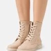 Flash Sale ❤️ Anna Field Lace-up Ankle Boots - Beige 👍