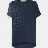 Top 10 ✨ Anna Field Print T-shirt - Dark Blue ⭐