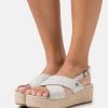 Deals 🥰 Anna Field LEATHER - Platform Sandals - Grey 🧨