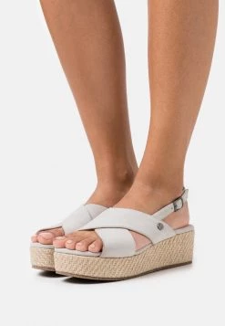 Deals 🥰 Anna Field LEATHER - Platform Sandals - Grey 🧨