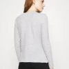 Coupon ⭐ Anna Field WAFFLE PIQUÉ - Long Sleeved Top - Mottled Light Grey ✨ -My Luxe Wardrobe Sales Store b7039ce909c94531b6b788f14dfbdbe0