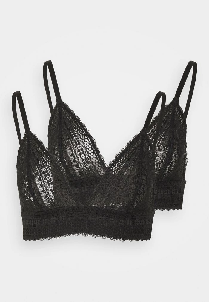 Coupon ✨ Anna Field 2PP GREER LACE BRALETTE - Triangle Bra - Black 🤩 4 Coupon ✨ Anna Field 2PP GREER LACE BRALETTE - Triangle Bra - Black 🤩 - Image 4