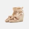 Deals 🔥 Anna Field LEATHER - Wedge Sandals - Light Pink ❤️ -My Luxe Wardrobe Sales Store bb25f719c0be4d4a9677f38d84bca96a