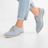 Buy ⭐ Anna Field LEATHER - Lace-ups - Light Blue 👏