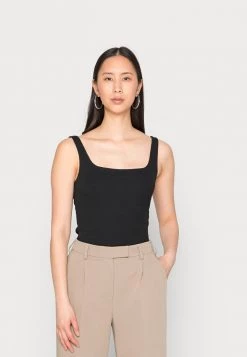 Deals ❤️ Anna Field MINIMAL TANK WITH SQUARE ROUND NECKLINE - Top - Black 💯