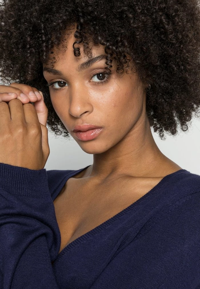 Discount π Anna Field OPEN V NECK JUMPER - Jumper - Dark Blue π― 5 Discount π Anna Field OPEN V NECK JUMPER - Jumper - Dark Blue π― - Image 5