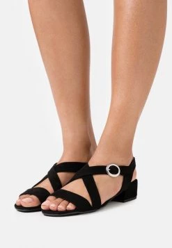 Promo 😀 Anna Field LEATHER - Sandals - Black 😀