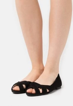 Cheap ⌛ Anna Field Peeptoe Ballet Pumps - Black 😀