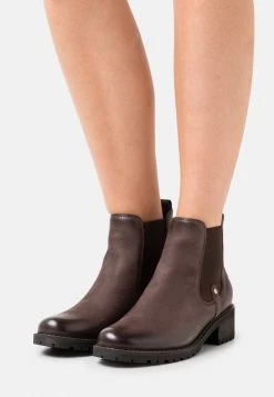 New ❤️ Anna Field LEATHER - Ankle Boots - Dark Brown 👍