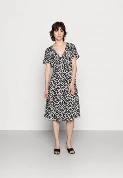 Buy 🛒 Anna Field WRAP DRESS - Day DRESS - Black/white 😉