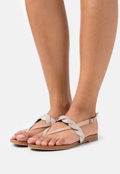 Wholesale 😍 Anna Field LEATHER - T-bar Sandals - Beige 🥰