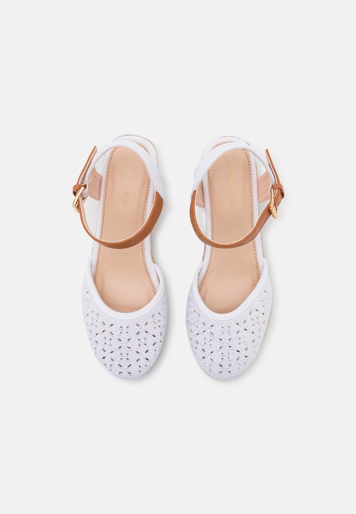 Best Sale β€οΈ Anna Field Wedge Sandals - White π 6 Best Sale β€οΈ Anna Field Wedge Sandals - White π - Image 6