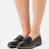 Discount 🛒 Anna Field LEATHER - Slip-ons - Black ❤️