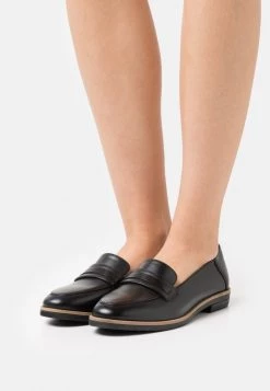 Discount 🛒 Anna Field LEATHER - Slip-ons - Black ❤️