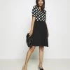 Brand new ❤️ Anna Field BOAT NECK PRINT DRESS WITH SOLID SKIRT - Jersey DRESS - Black/white 😍 -My Luxe Wardrobe Sales Store cb6d5f4e85c5415ea4e42b67ef01ad12