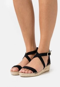 Budget ๐ฅฐ Anna Field COMFORT LEATHER - Espadrilles - Black ๐ฅฐ