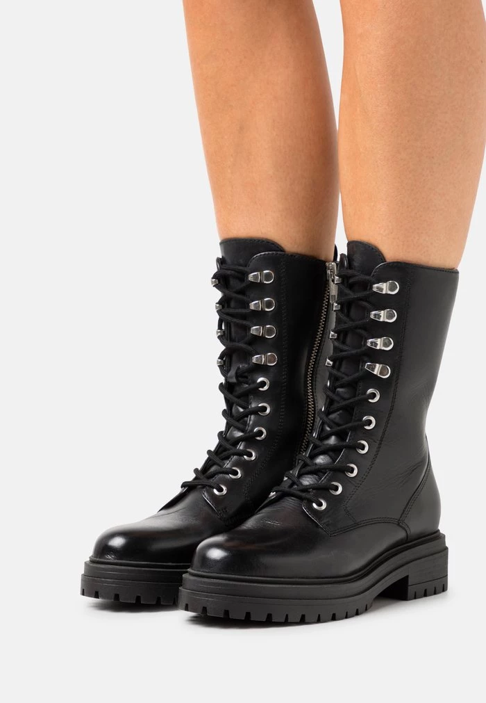 Hot Sale ✔️ Anna Field LEATHER - Lace-up Ankle Boots - Black ⭐ 1 Hot Sale ✔️ Anna Field LEATHER - Lace-up Ankle Boots - Black ⭐