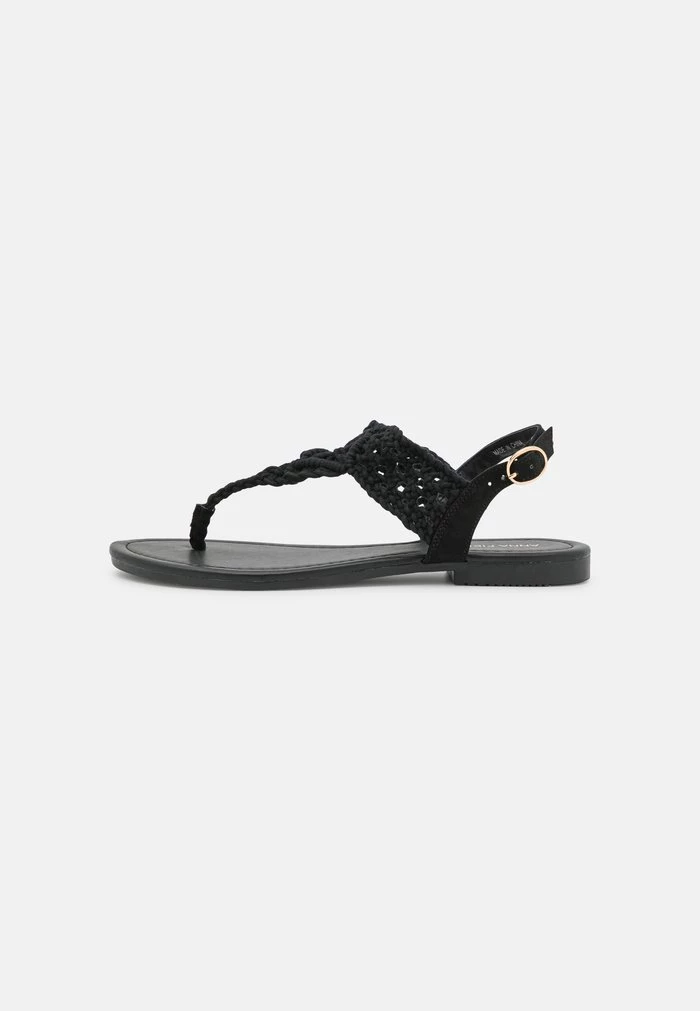Coupon 🛒 Anna Field T-bar Sandals - Black 🔔 2 Coupon 🛒 Anna Field T-bar Sandals - Black 🔔 - Image 2