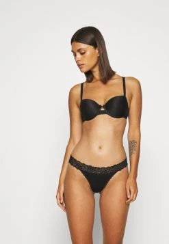 Deals 🌟 Anna Field 10PP COTTON AND LACE THONG - Thong - Black 🎉