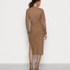 Cheap 👏 Anna Field WRAP OVER MIDI DRESS - Jumper DRESS - Brown ✨ -My Luxe Wardrobe Sales Store d1482e723539471ab3948afb96f89fa3