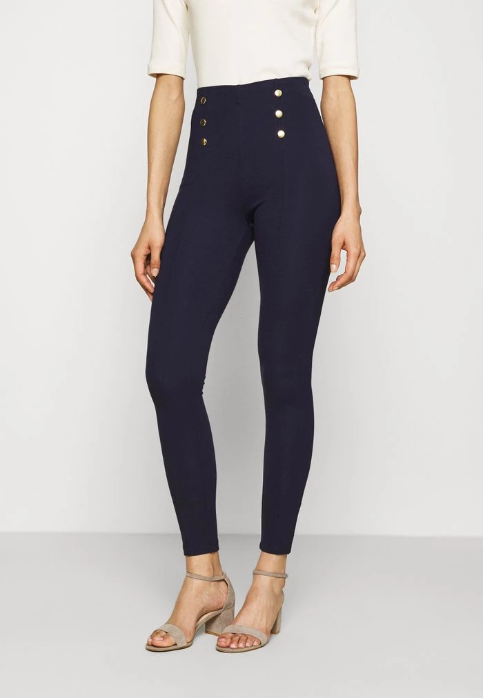 Buy 𧨠Anna Field Punto Leggings With Button Detail - Leggings - Trousers - Dark Blue π 1 Buy 𧨠Anna Field Punto Leggings With Button Detail - Leggings - Trousers - Dark Blue π