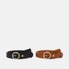 Coupon 🥰 Anna Field 2 PACK - Belt - Black/cognac ⭐