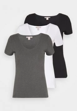 New 👏 Anna Field 3 PACK - Basic T-shirt - Black, White 🧨