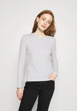 Coupon ⭐ Anna Field WAFFLE PIQUÉ - Long Sleeved Top - Mottled Light Grey ✨
