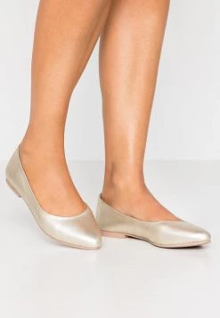 Cheap ⭐ Anna Field LEATHER - Ballet Pumps - Gold ❤️