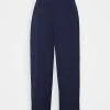 Brand new ❤️ Anna Field Wide Cropped Leg Trousers With Belt - Trousers - Dark Blue ✔️ -My Luxe Wardrobe Sales Store dd34b497b412419b8cd07a3735d56ebc