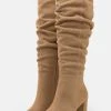 Flash Sale 😍 Anna Field LEATHER - High Heeled Boots - Beige 🥰 -My Luxe Wardrobe Sales Store e1d8a4b884a54f2386289609a4b85704