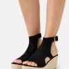Coupon 🛒 Anna Field Platform Sandals - Black ✨