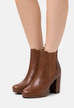 Cheap ⌛ Anna Field High Heeled Ankle Boots - Cognac 😀