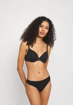 Best Sale 😍 Anna Field 3 PACK SEAMLESS THONG - Thong - Black ⌛