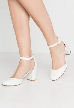 Cheapest ⭐ Anna Field LEATHER - Classic 👍 Heels - White ❤️