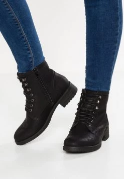 Promo 👍 Anna Field Lace-up Ankle Boots - Black 💯