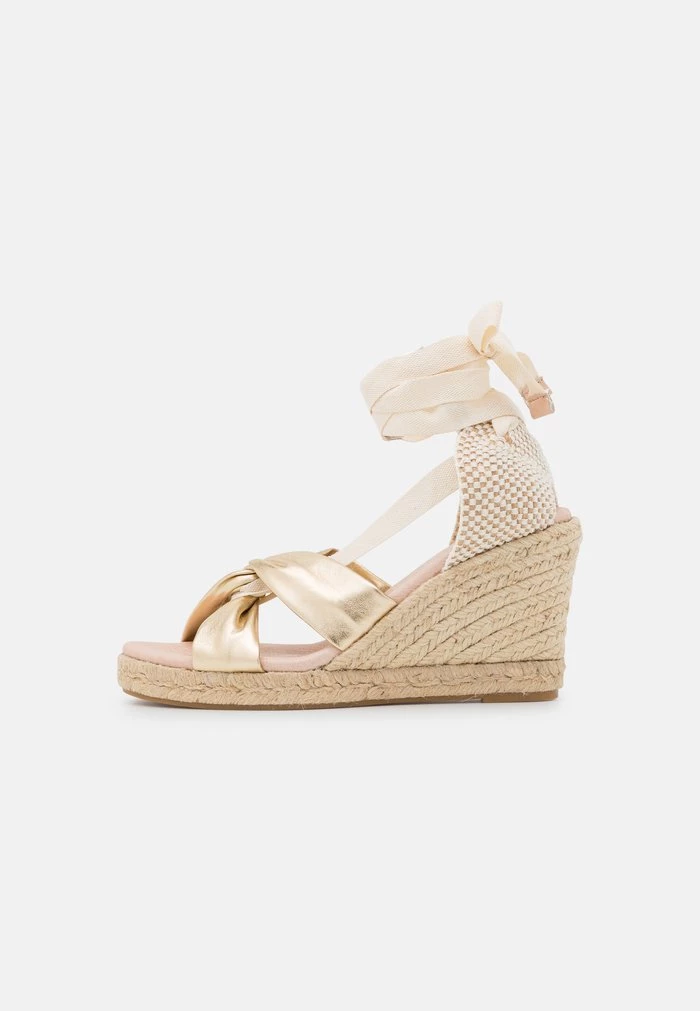 Buy β€οΈ Anna Field LEATHER - Wedge Sandals - Gold π₯° 2 Buy β€οΈ Anna Field LEATHER - Wedge Sandals - Gold π₯° - Image 2