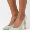 Cheapest 🤩 Anna Field LEATHER - High Heels - Mint/silver 😉