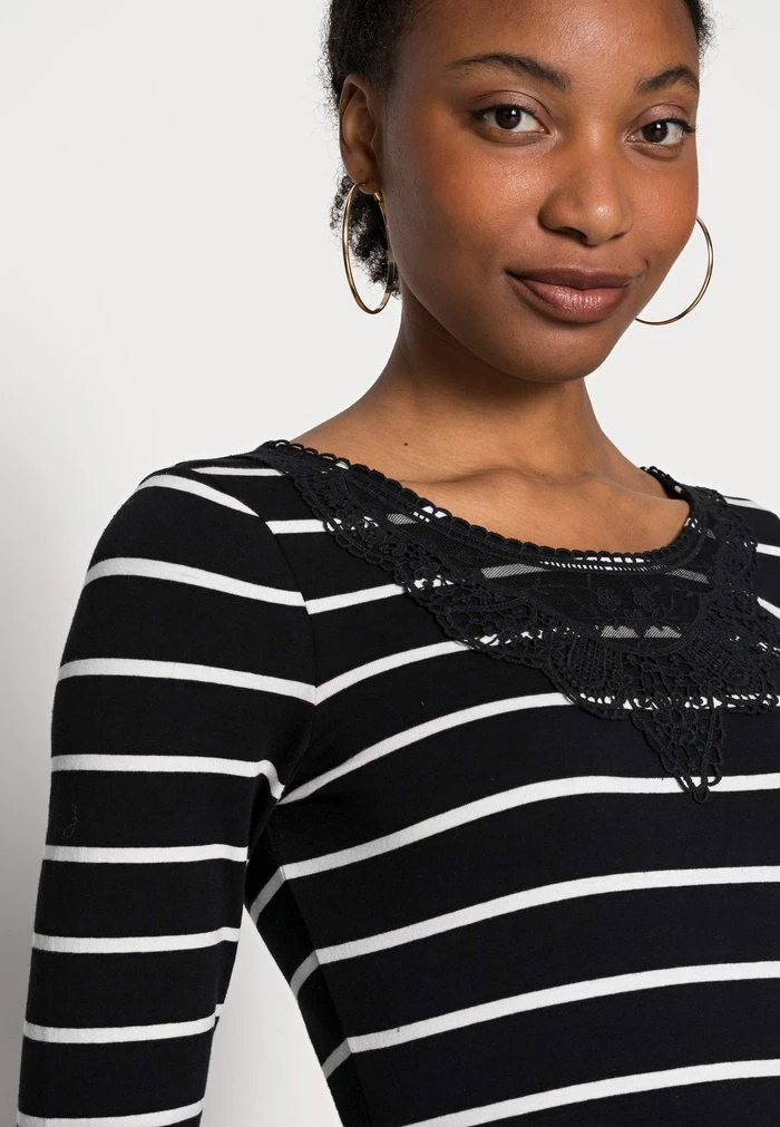 Cheap ✨ Anna Field Long Sleeved Top - Black/white ✨ 5 Cheap ✨ Anna Field Long Sleeved Top - Black/white ✨ - Image 5