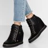 Best deal 🥰 Anna Field BOOTIE - High-top Trainers - Black 👍