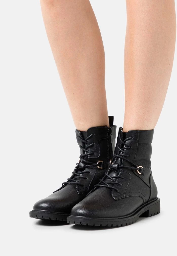Top 10 π Anna Field Lace-up Ankle Boots - Black π 1 Top 10 π Anna Field Lace-up Ankle Boots - Black π