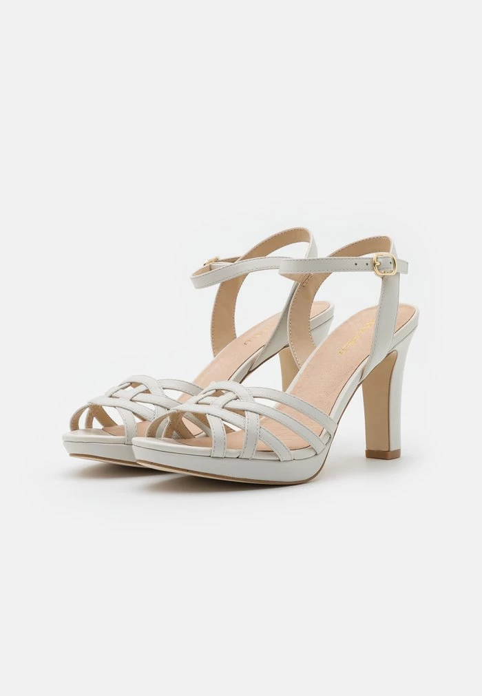 Promo β Anna Field LEATHER - High Heeled Sandals - White π 3 Promo β Anna Field LEATHER - High Heeled Sandals - White π - Image 3