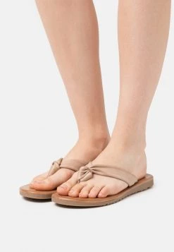 Outlet 🎁 Anna Field LEATHER - T-bar Sandals - Beige 👍