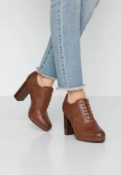 Outlet ✨ Anna Field High Heeled Ankle Boots - Cognac 💯