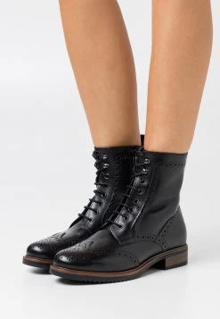 Buy ๐ Anna Field LEATHER - Lace-up Ankle Boots - Black ๐